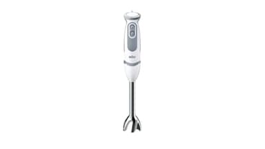 Braun Hogar Minipimer 5235 - Batidora de mano, 1000 W, 21 velocidades y función turbo, anti-salpicuduras, Powerbell Plus, 3 accesorios (varillas, picadora 500ml, vaso medidor 600ml), Color blanco