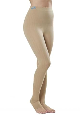 Pantalón, mallas de compresión elevada para lipedema y linfedema en fases superiores (Piel, Ms)