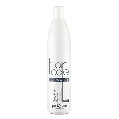 Postquam - Champú Neutralizador para Cabellos Blancos y Grises Ultra White para Hombre y Mujer - Elimina el Amarillo del Pelo Canoso, Deja el Cabello Suave, Brillante y de Color Perlado - 500 ml