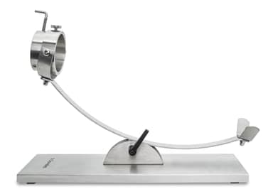 Soporte Jamonero Basculante de Acero Inoxidable | Base 50x18 cm, Cabezal Giratorio, Sujeción en V con Pincho | Diseño Profesional, Estable y Fácil de Limpiar | Ideal para Jamones de Cualquier Tamaño