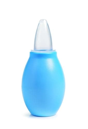 Suavinex Aspirador Nasal Bebé, Saca Mocos, +0 Meses, con Forma de Pera, Alivia la Mucosidad, Facilita el Sueño y la Toma, Lavado Nasal Seguro y Cómodo