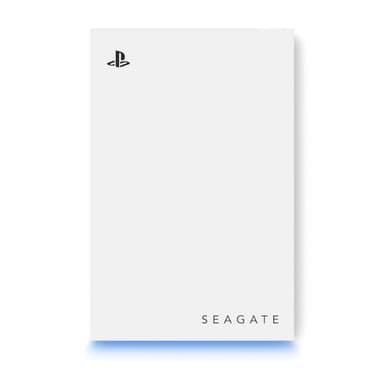 Seagate Game Drive PS4/PS5 2TB, disco duro externo portátil, 2,5", USB 3.0, blanco, LED azul, Plug and Play (STLV2000202)