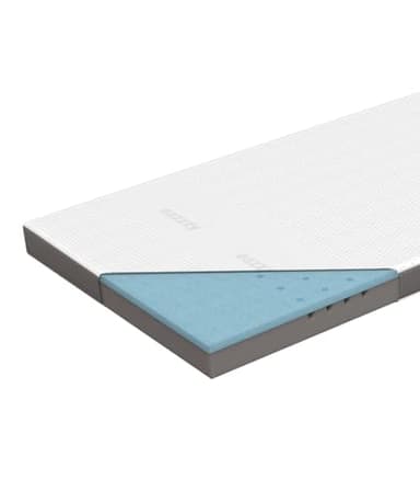 Genius Eazzzy Topper Deluxe 180 x 200 cm Altura 9 cm H2 H3 - Tope ortopédico para colchón y Cama con somier de Espuma de Gel, 180 x 200 cm, para alérgicos, Incluye Funda