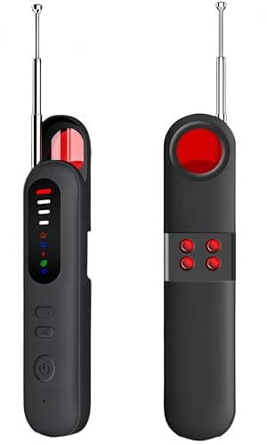 Detector de Camara y Microfonos Oculto - Inalámbrico Espía Oculta, Monitoreo Remoto Portátil, Oficina, Hotel