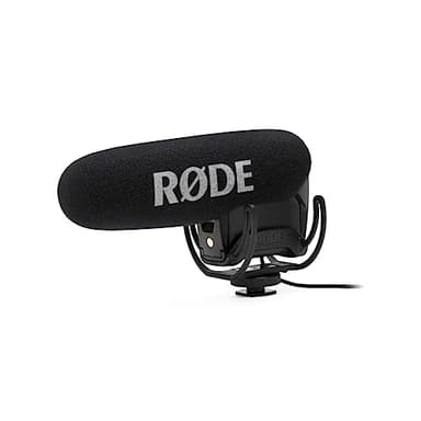 VideoMic Pro de RØDE - Micrófono de cañón profesional para uso en cámara con filtro de paso alto y atenuación para filmaciones, creación de contenidos y grabación en localizaciones