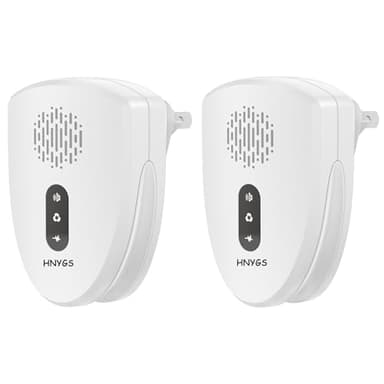 Tres Modos Repelente Ultrasónico Mosquitos, Control de Plagas para Moscas, Cucarachas, Arañas, Hormigas, Ratas, Ratones e Insectos Dispositivo Antimosquitos Interior de Alta Potencia (2 Pack)