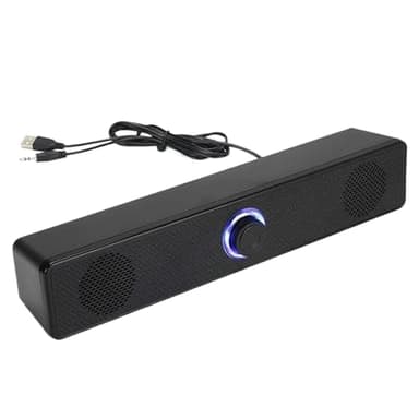 Genérico Barra De Sonido para TV, De Cine En Casa Soundbar, De Sonido con Grave Profundo Y Amplificación para Computadora, TV, Escritorio, Portátil Y Proyector