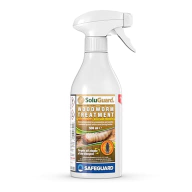 Soluguard Solución Anticarcoma - 500ml - Tratamiento Preventivo y Curativo contra la Termita, Carcoma, Escarabajos Perforadores y Otros Insectos Xilófagos