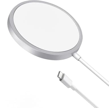 Cargador Inalámbrico Magnético para iPhone, 15W Carga Inalámbrico Rápido Compatible con iPhone 14/15/13/12/11 Pro XS MAX XR X Series y 2/3/Pro, Cargador de Inducción Compatible con Samsung Galaxy