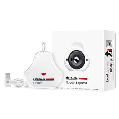 Datacolor SpyderExpress – Calibración de Monitores para Fotografía, Diseño y Creación, Compatible con MacBook M4 Mini-LED, Calibra 3 Pantallas, Configuración en 90-Segundos, Software Actualizable