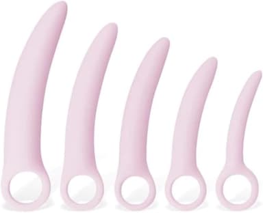 Set de 5 Dilatadores Vaginales Progresivos de Silicona Hipoalergénica-aa53454