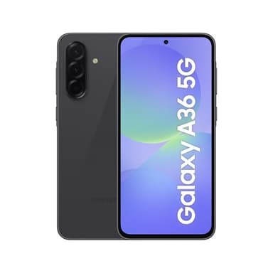 Samsung Galaxy A36 5G 256GB Teléfono Móvil, 6GB RAM, 50MP Cámara, Negro, Garantía del Fabricante 3 Años + 1 Año Extra