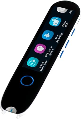 IRISPen Reader 8: Lápiz de Lectura y Escáner Portátil, OCR 48 Idiomas Sin Conexión, Escáner de Documentos y Dislexia, Síntesis de Voz, Resaltador Digital, Foto