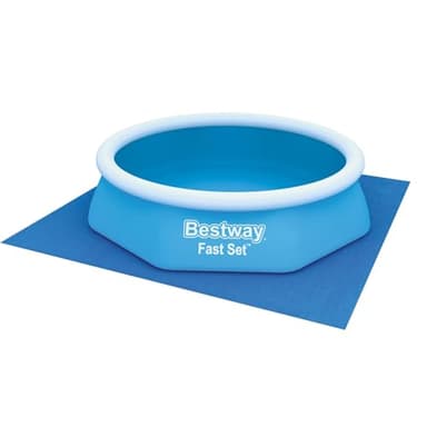 BESTWAY Tapiz Protector de Suelo 274x274 cm para Piscinas Desmontables Azul