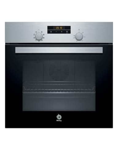 Balay Horno Multifunción, 60 cm de ancho, Control Comfort, Precalentamiento Rápido, 7 funciones, Negro/Acero inoxidable, 3HB2030X0