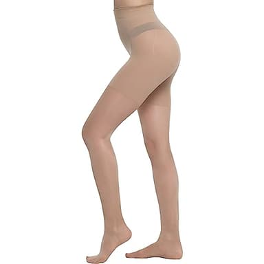 Gambetti Medias De Compresión Graduada 40 Den - Medias De Compresion 15-16 mmHg, Pantys De Compresión Mujer - Made in Italy