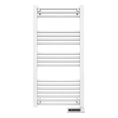 Cecotec Radiador Toallero Eléctrico Bajo Consumo Ready Warm 9200 Smart Towel White. 750 W, Pantalla LED, Control táctil, Temporizador, 3 Modos, Sistemas de Seguridad