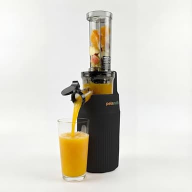 Pelamatic Exprimidor Electrico Negro 100W, Licuadora Para Verduras y Frutas, Extractor de Zumos y Verduras Eficiente y Compacto, Ideal Para Cocina Saludable y Jugos Nutritivos