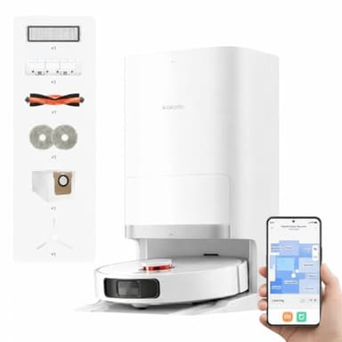 XIAOMI Robot Vacuum X20+ - Robot Aspirador y fregasuelos con Sistema Inteligente de navegación láser (LDS), Succión de 6000 Pa, Blanco (Versión ES)