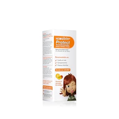 Neositrin, Protect Spray Acondicionador, Protección Diaria Contra Piojos, Desenreda sin Aclarado, Aroma Frutal, A partir de 1 Año, 200ml