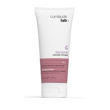 Cumlaude Lab - Higiene Íntima Deligyn, Gel Limpiador Íntimo Suave, con pH Neutro, Postbióticos, Aloe Vera y Árnica, Calma y Ayuda con el Prurito y Escozor, para Piel Sensible - 100 ml
