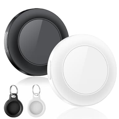 Air Tracker Tag-2 Pack, Localizador GPS, Smart Mini Localizador de Objetos Bluetooth con Apple Search (sólo iOS), IP67 Impermeable, Batería Reemplazable, Llaves/Coche/Mochila/Cartera/Maletas Viaje