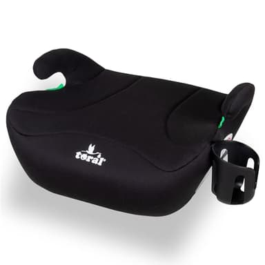 Toral - Alzador Coche Niño Isofix i-Size - Asiento Elevador Coche Niño - Se puede utilizar también sin Iso-fix - Silla Coche grupo 1 2 3 - Modelo Mónaco Negro