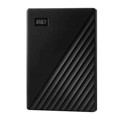 WD 5TB My Passport Disco Duro Externo Portátil, USB 3.2 Gen 1/USB 3.0, Copia de seguridad y protección con contraseña, Formateado para Windows, ChromeOS y MacOS, Negro