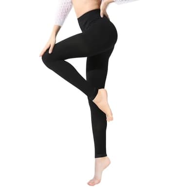 BellaAchtung Medias de Compresión Médicas Mujeres Hombres Largas 20-30 mmHg, Mallas Compresión de Soporte Graduado, Medias de Soporte sin Dedos Panty Compresión para Varices Edema Vuelo