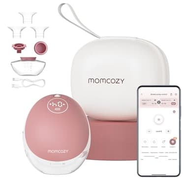 Momcozy Sacaleches Manos Libres Mobile Flow | M9 Mejorado, Eléctrico y Controlado por App, Múltiples Modos & 15 Niveles, Sacaleches Portátil, 24 mm