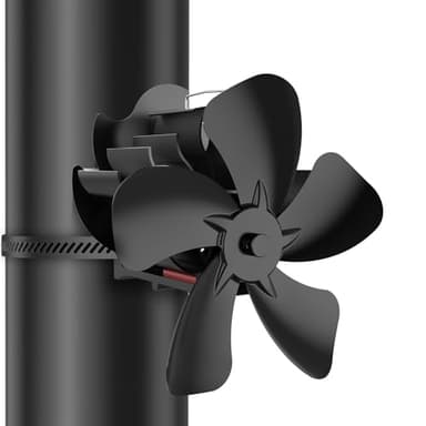 Ventilador para Estufa de leña, Ventilador de Chimenea Mejorado con alimentación de Calor, Apto para Estufas de leña, chimeneas y chimeneas.