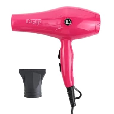 ID Italian Design Secador Pelo Profesional GTI 2600 Flame Plus Hair Dryer - Secador de Pelo Profesional con Potencia 2200W, Motor AC de Alto Rendimiento, 2 Velocidades y 3 Modos de Calor - Rosa
