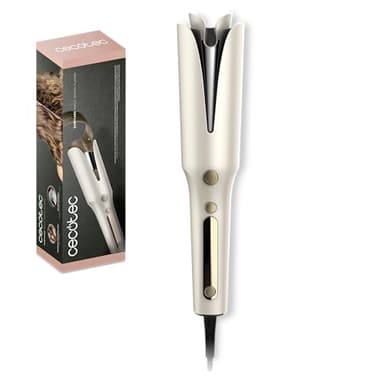 Cecotec Rizador de Pelo Automático con Tecnología Plasma SurfCare Magic Waves Plasma. Barril de 32mm, Revestimiento de Cerámica, 160º-210ºC, Botón de Rotación, Función Memoria, Rápido Calentamiento