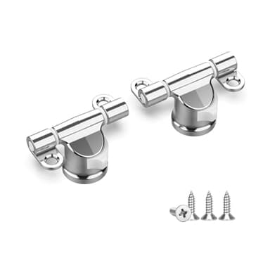 Ibergrif M20523 - Juego de 2 Bisagras para Tapa de WC Desmontables, Diseño Universal y Resistente, Plata