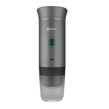 Origial Cafetera Portátil 3 en 1 para Cápsulas y Café Molido, 20 Bares, Batería 7500mAh, Compatible Nespresso y Dolce Gusto, para Viaje, Camping, Coche y Oficina, Cafetera Portátil Gris