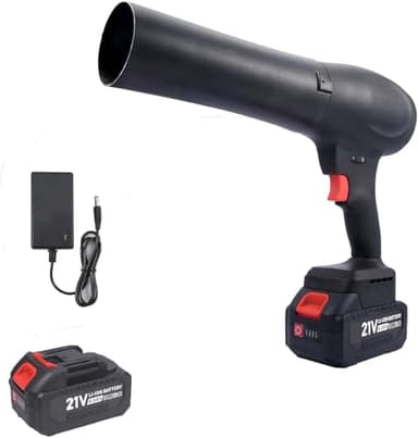 Soplador de Turbo Inalámbrico con 1 x 4000mAh Batería, Soplador de Hojas sin Escobillas 130.000RPM, Mini Soplador de Aire Eléctrico para Limpieza de Hojas, Nieve, Polvo, con Boquilla Extendida