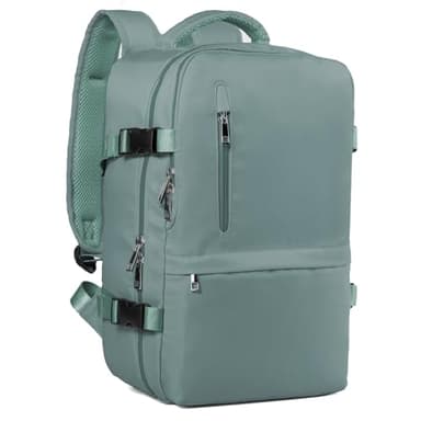 Hayayu Mochila Viaje Cabina Avion 40x20x25, Mochilas Cabina para Ryanair 40x30x20cm Maletas De Viaje Mujer Hombre Equipaje De Mano 40x20x25 Bolsa 20L con Orificio De Carga Y Bolsillo Antirrobo