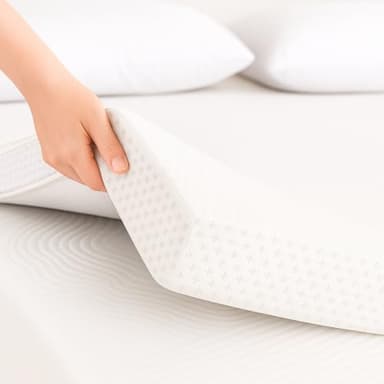 Topper Viscoelastico Nucleo 100% Viscoelastica | 135 x 190cm | Grosor 7CM | Fabricado en España | Alivia Tensiones Musculares | Sobrecolchon Desenfundable y Lavable | Transpirable y Antiacaros