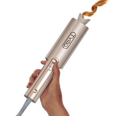Rizador de Pelo Automatico - TYMO Curlpro Plus Rizador pelo Ondas Automático Rizos Grandes 25mm Beach Waves Moldeador Tenacilla para Pelo Largo Hair Curler Anti-Quemaduras Calentamiento Rápido Dorado