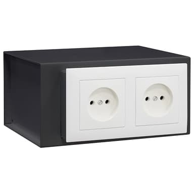 ARREGUI Socket 23000W-S0 Caja fuerte camuflada tras placa de enchufes | Caja secreta empotrable en pared | Caja de seguridad camuflada | Caja fuerte invisible | 10x20x15 cm | 2,5 L