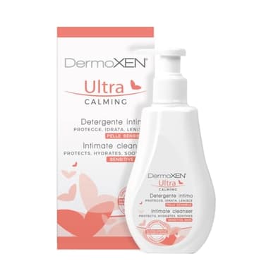 Dermoxen Jabón Íntimo Mujer para Menopausia y Diabetes - contra Sequedad, Picor e Irritación - Gel Intimo Mujer Hidratante con Ácido Hialurónico - Higiene Intima Diaria. 125 ml
