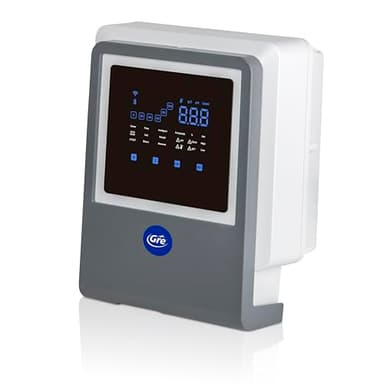 Gre - SWGA60 Clorador Salino Todo en Uno con Controlador de pH y Bomba Peristáltica, Conectado por App, 12 g/h, para Piscinas hasta 60 m³, Electrolisis de Sal Inteligente