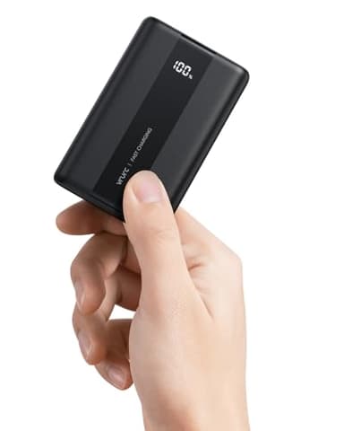 VRURC Power Bank, 22,5W Mini 20000mAh Bateria Externa Carga Rapida, USB C In/out Powerbank con 3 Entrada & 4 Salida, Fast Chagring Cargador Portatil Compatible con iPhone 17 16 15 Pro MAX/iPad/Xiaomi