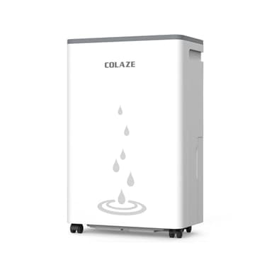 COLAZE Deshumidificador 20L/día, Deshumificadores de Humedad Silencioso, Modo Secado de Ropa y Auto Antihumedad,Drenaje Continuo, Ideal para Baños, Dormitorios, Sótanos