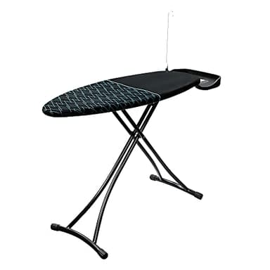 Cecotec Tabla de Planchar StrongBoard 400 Borneo. Funda resistente 100% algodón, Estructura de apoyo para planchas y centros de planchado, Patas extragruesas, Gran superficie, Altura regulable
