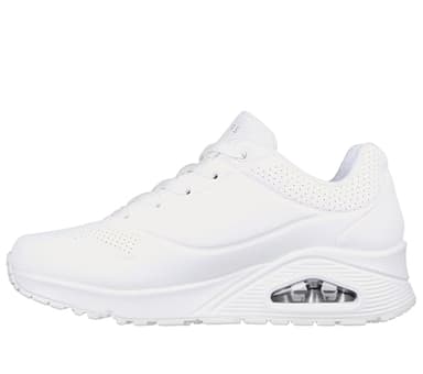 Skechers Uno - Stand On Air, Zapatillas de gimnasia Mujer, White Snow Flakes, 38 EU