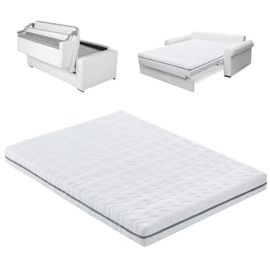 EROSS CONFORT | Colchón Sofá Cama Sistema Italiano. Individual 90x180. Funda con Cremallera Lavable y Transpirable. Altura 12 cm.
