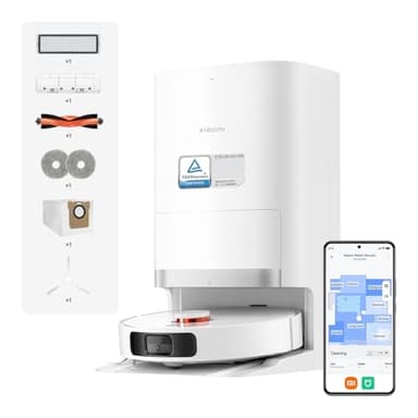 XIAOMI Robot Vacuum X20+, estación Todo-en-uno con Recogida de Polvo, Lavado y Secado automático, succión 6000Pa, evitación S-Cross™, navegación LDS y Control por App