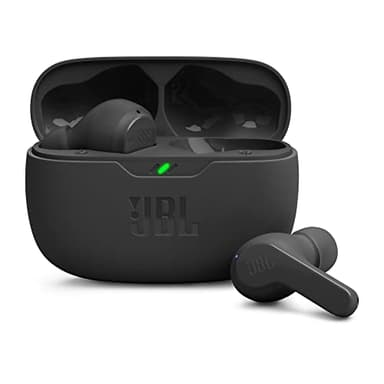 JBL Wave Beam, auriculares inalámbricos In-Ear, IP54 e IPX2, manos libres y 32 horas de duración de la batería, en negro