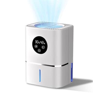 Deshumidificador, Desumificador Silencioso Bajo Consumo, Antihumedad, Pantalla LED con Higrómetro, Adecuado para Espacios de Aproximadamente 50-100 m³ Como Dormitorios, Baños y Hogares